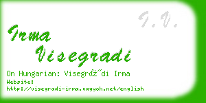 irma visegradi business card